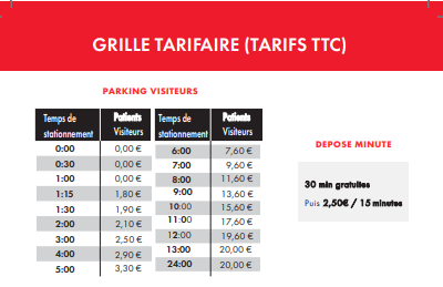 Grille tarifaire