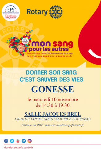 Don du sang Gonesse